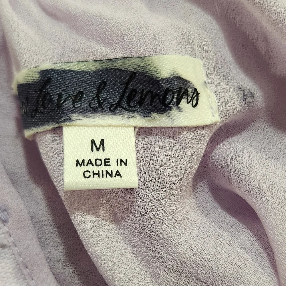For The Love And Lemons Poppy Lilac‎ Mini Dress